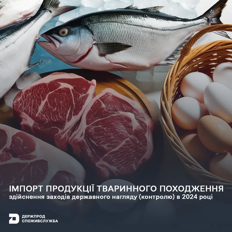Здійснення заходів державного нагляду (контролю) при імпорті продукції тваринного походження в 2024 році