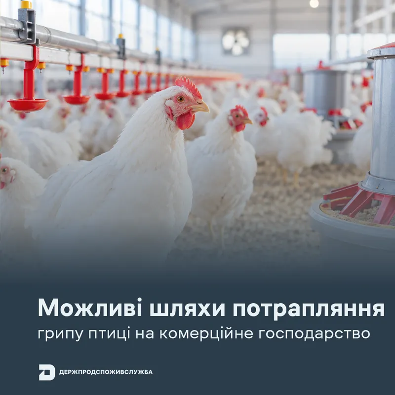 Можливі шляхи потрапляння грипу птиці на комерційне господарство