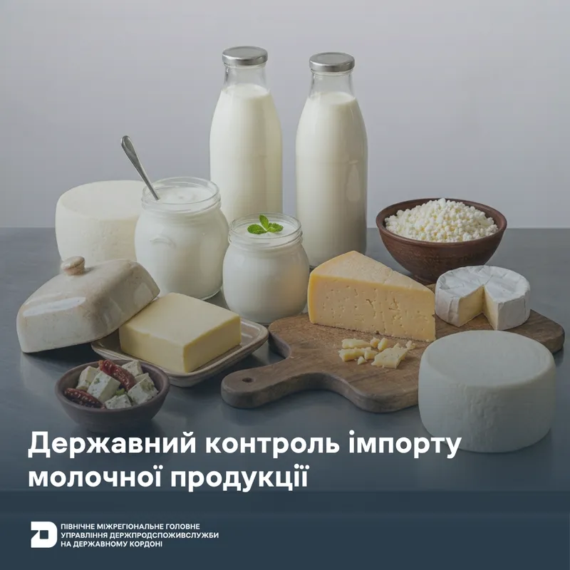 Державний контроль імпорту молочної продукції