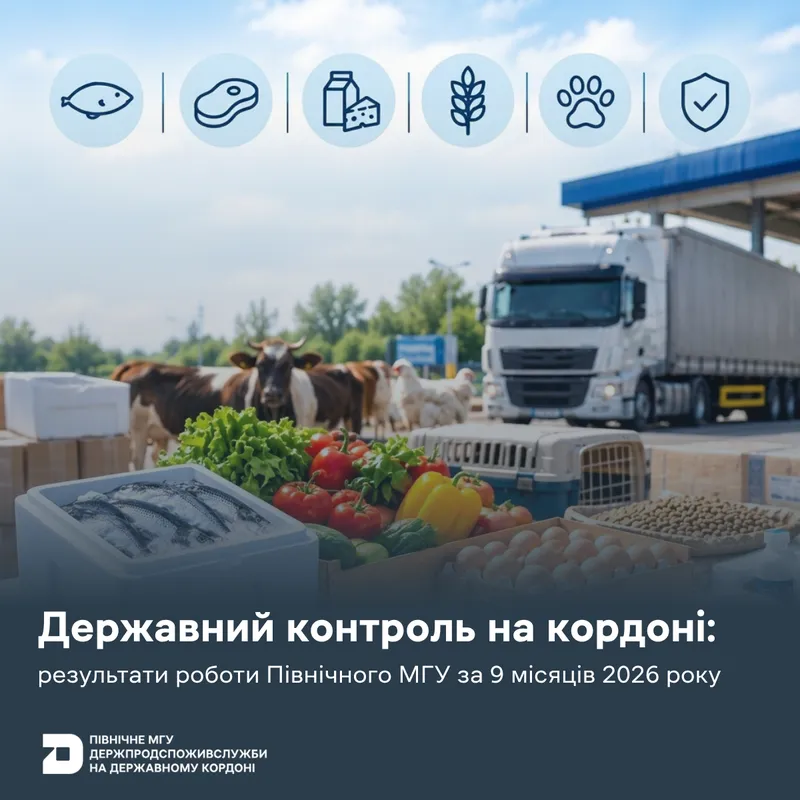 Державний контроль на кордоні: результати роботи Північного МГУ за 9 місяців 2026 року