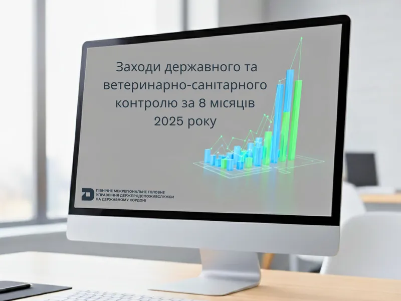 Заходи державного та ветеринарно-санітарного контролю за 8 місяців 2025 року