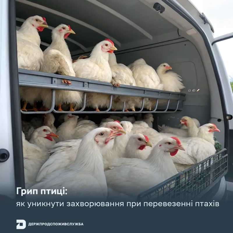 Грип птиці: як уникнути захворювання при перевезенні птахів